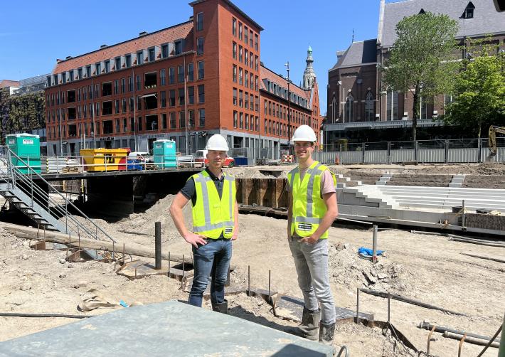 Bas en Cas bij werkzaamheden Nieuwe Mark