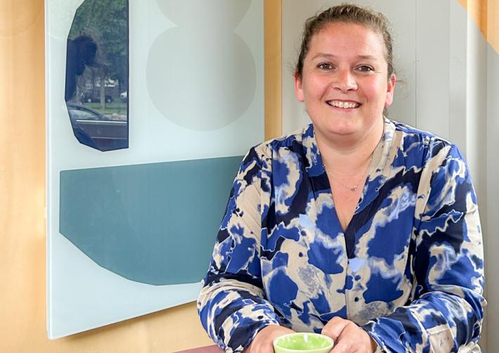 Collega Marleen van afdeling energietransitie